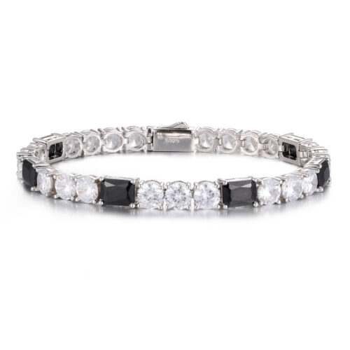 Tuxedo Twist Iced Out Bracelet