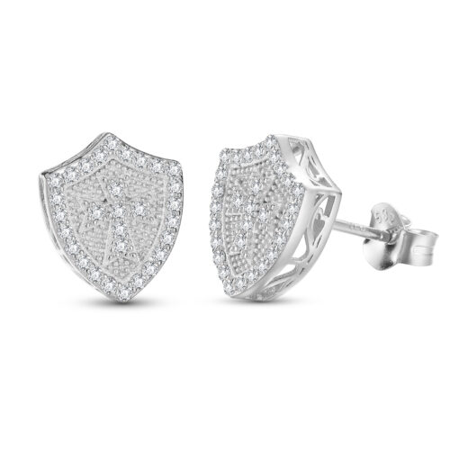 Gladiator Earring in White Gold